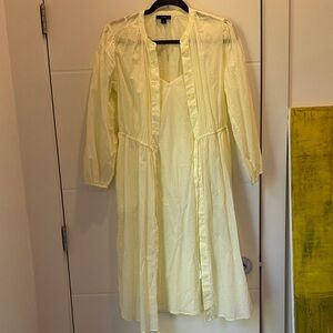 J crew  yellow  Button-Down Dress